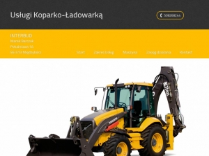 Usługi koparko-ładowarką w ofercie firmy Interbud